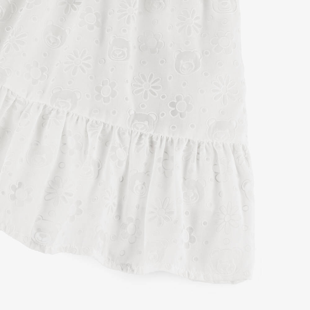 Moschino-Girls Elegant Floral Devoré Gown | Childrensalon Outlet