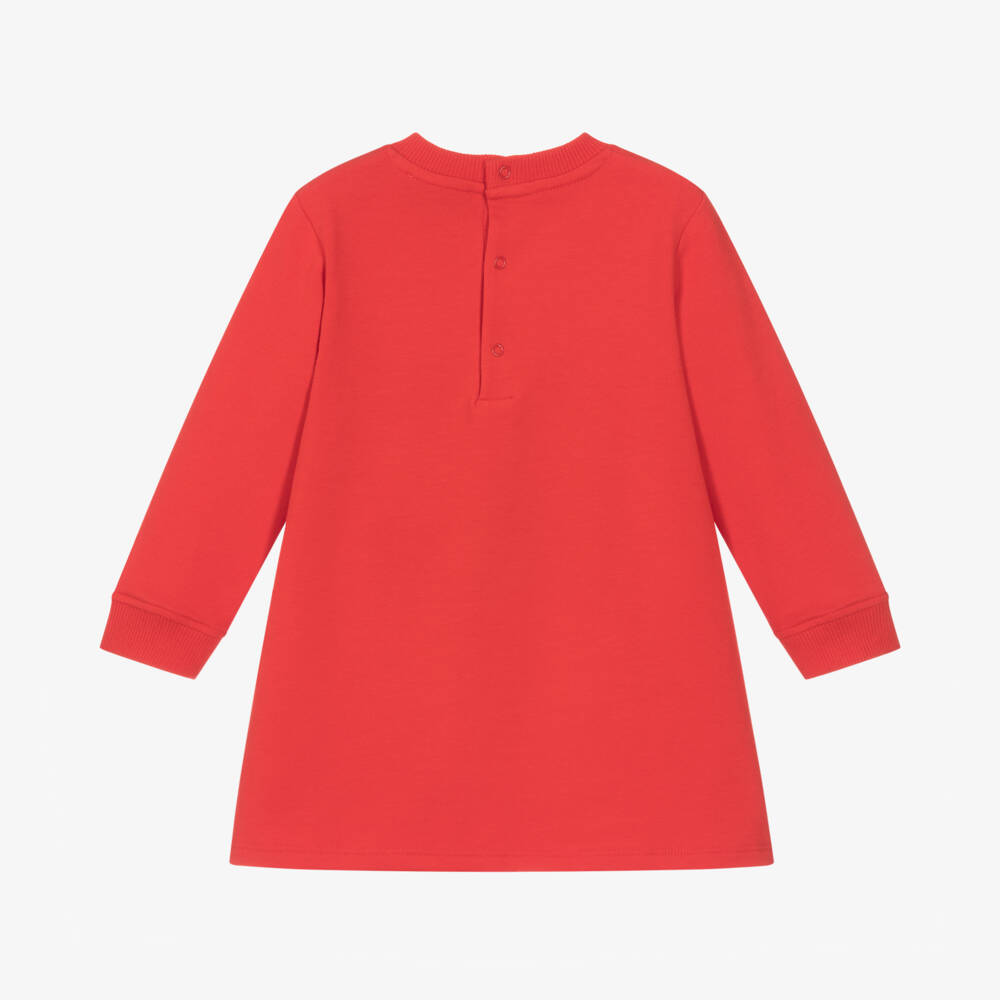 Moschino Baby-Girls Festive Red Teddy Dress | Childrensalon Outlet