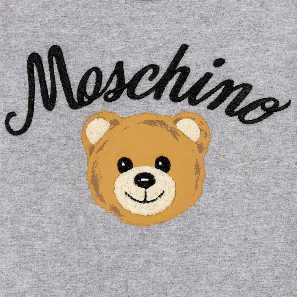 【関税&送料込】Moschino Teddy Bear Short Dress Moschino Teddy Bear-embellished Sweatshirt Dress | Pink