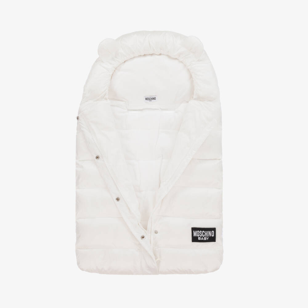 Moschino Baby-Girls Ivory Cosy Teddy Nest | Childrensalon Outlet