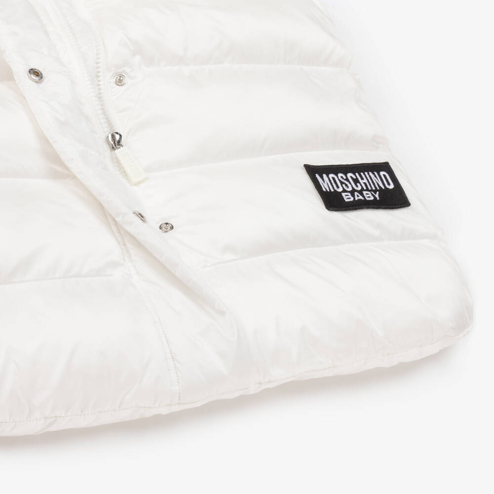 Moschino Baby-Girls Ivory Cosy Teddy Nest | Childrensalon Outlet