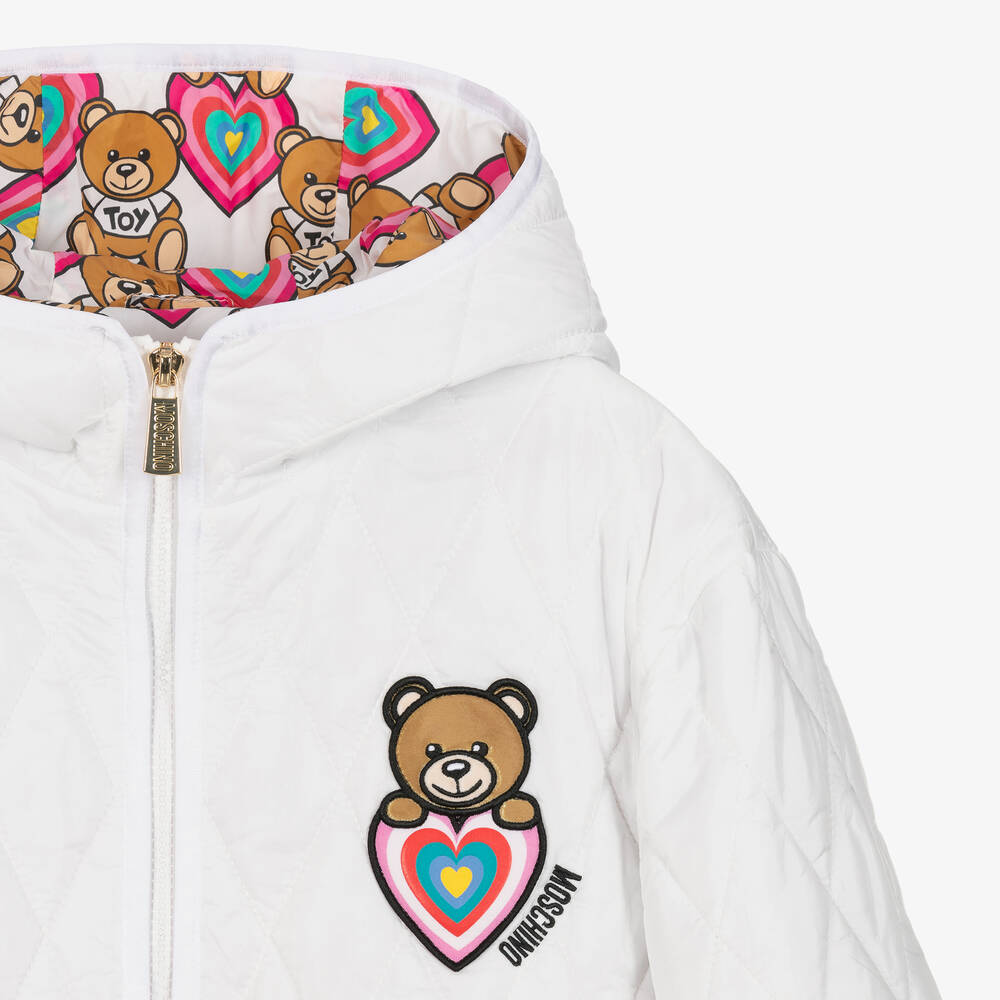 Coat with cheap bear logo