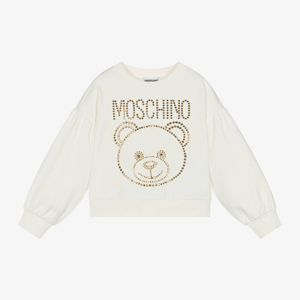 Moschino studded sweatshirt clearance