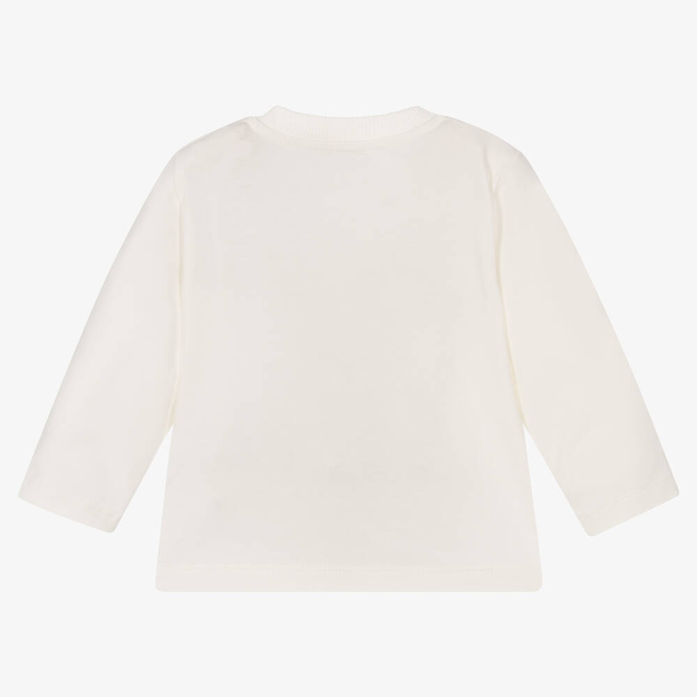 Moschino Baby-Girls Ivory Teddy Bear Top | Childrensalon Outlet