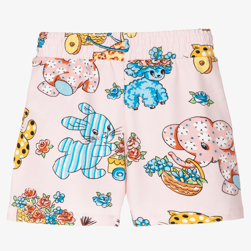 Moschino Kid-Teen-Girls Pale Pink Cotton Shorts | Childrensalon Outlet