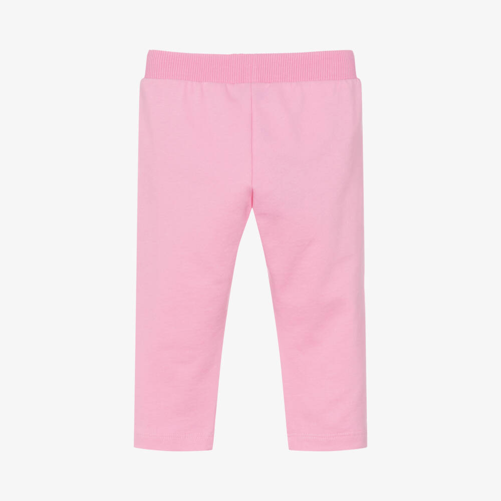 Moschino Малыши-Girls Pink Bear Logo Joggers | Childrensalon Outlet