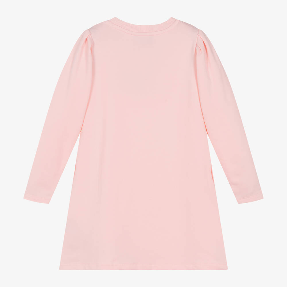 Moschino Kid-Teen-Girls Pink Cotton Bear Dress | Childrensalon Outlet