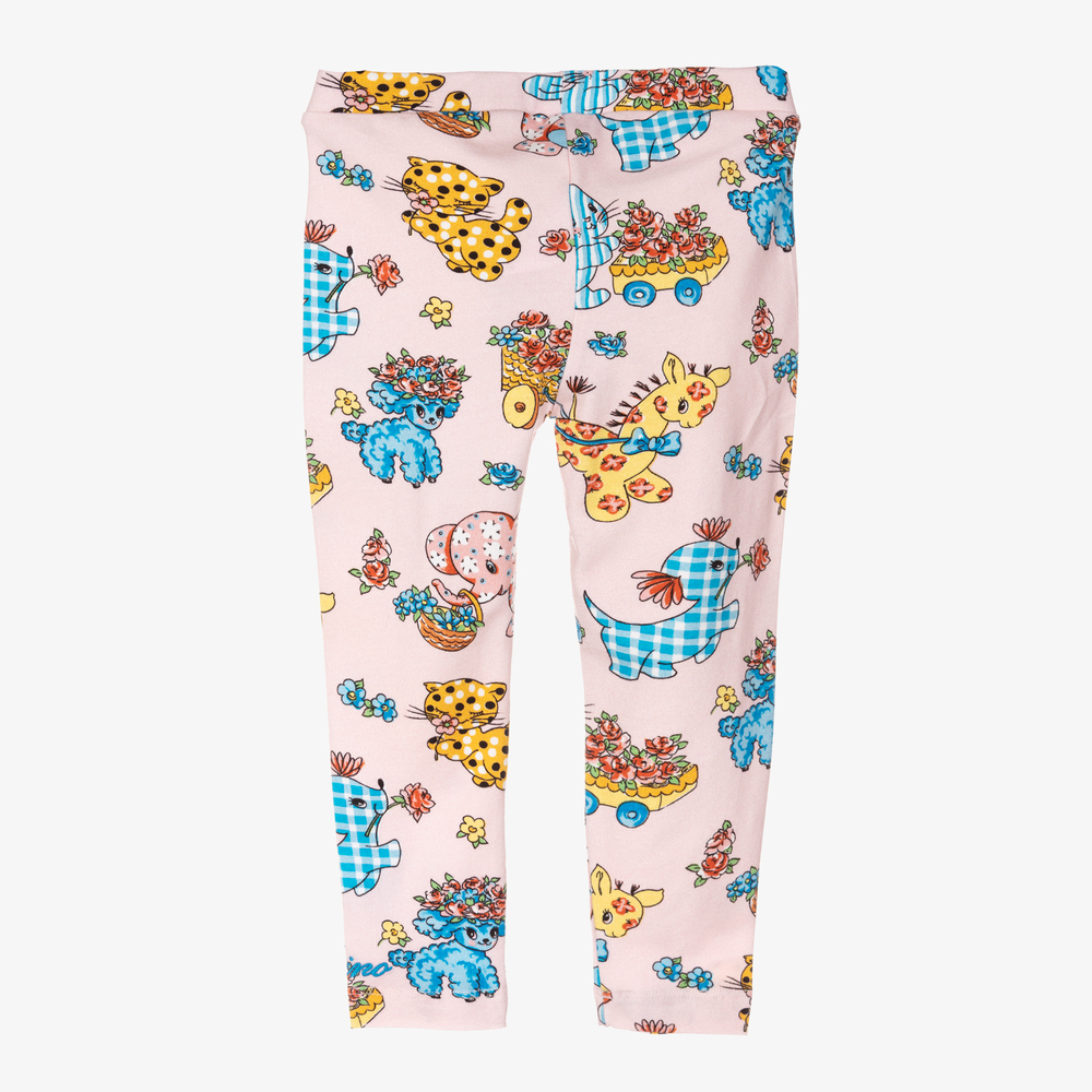 Moschino Малыши-Girls Pink Cotton Leggings | Childrensalon Outlet