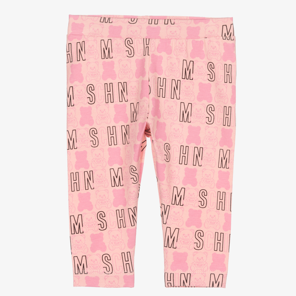 Moschino Baby - Rosa Baumwoll-Leggings für Mädchen | Childrensalon