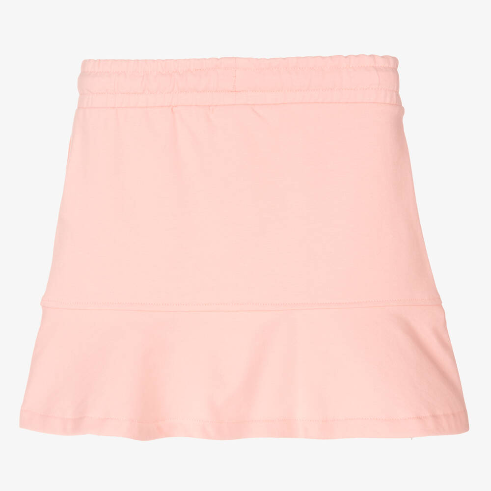 Moschino Kid-Teen-Girls Pink Cotton Logo Skirt | Childrensalon Outlet