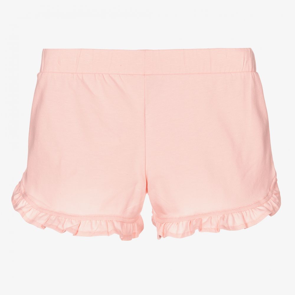 Moschino Kid-Teen-Girls Pink Cotton Shorts | Childrensalon Outlet