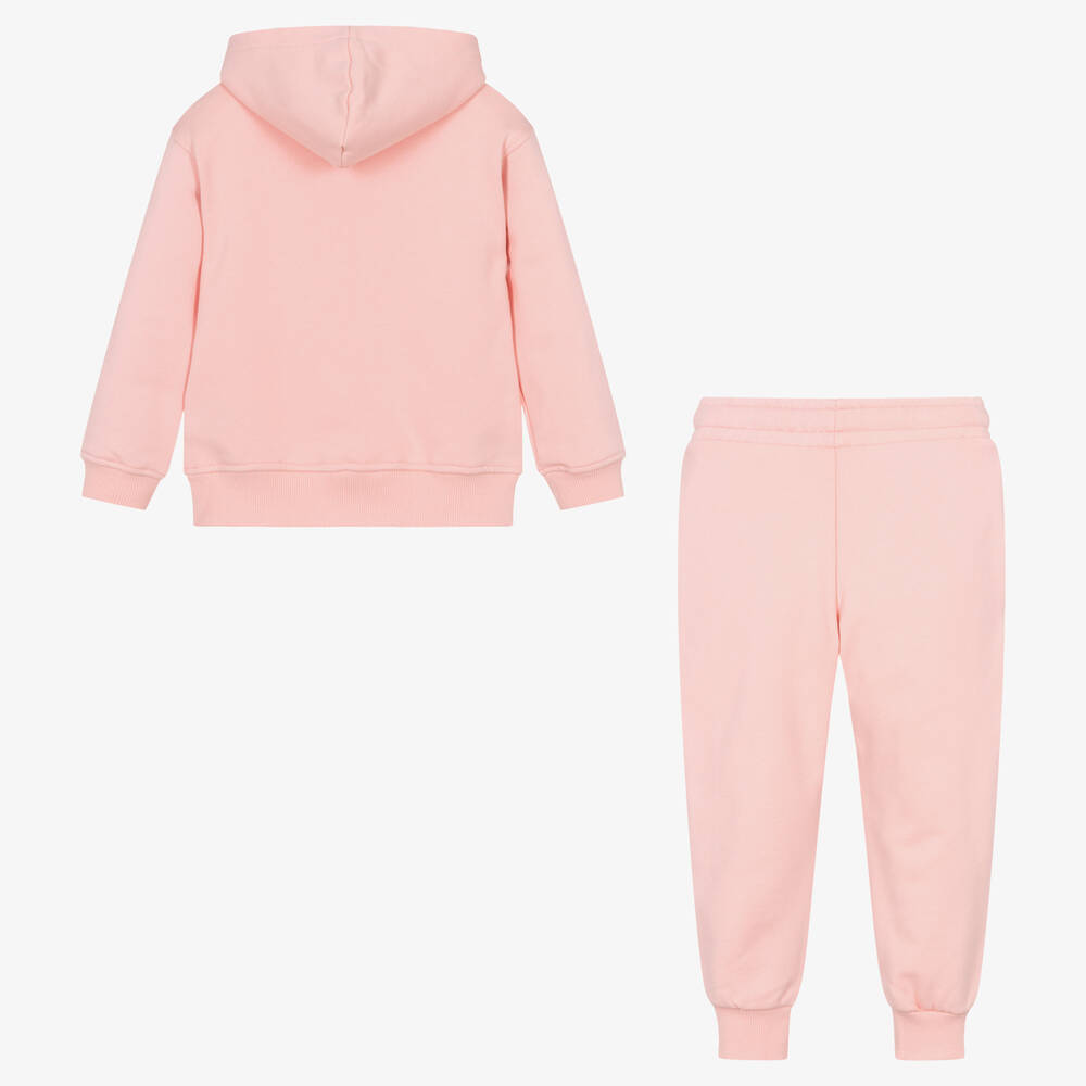 Moschino Kid-Teen-Girls Pink Cotton Ski Teddy Bear Tracksuit | Childrensalon Outlet