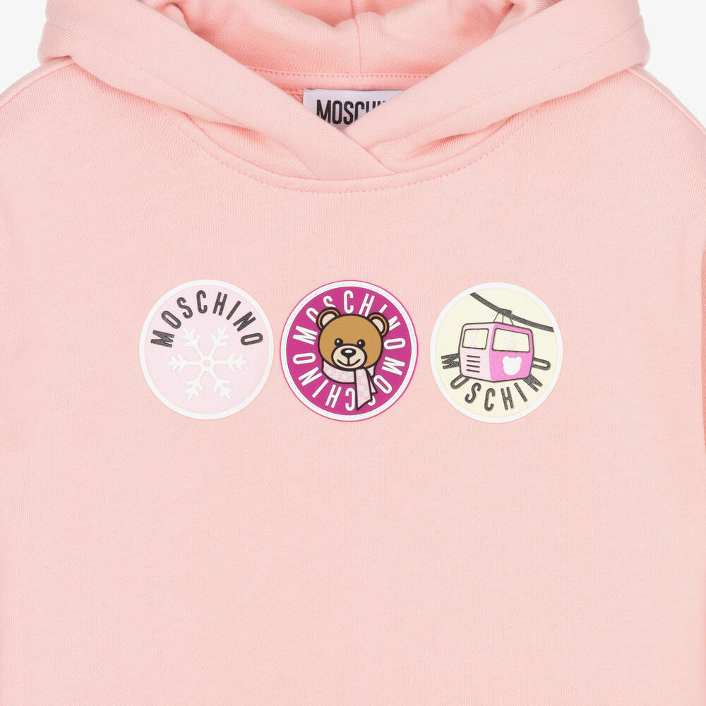 Moschino Kid-Teen-Girls Pink Cotton Ski Teddy Bear Tracksuit | Childrensalon Outlet