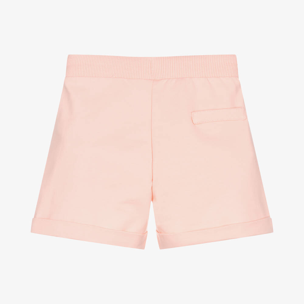 Moschino Kid-Teen-Girls Pink Cotton Teddy Shorts | Childrensalon Outlet