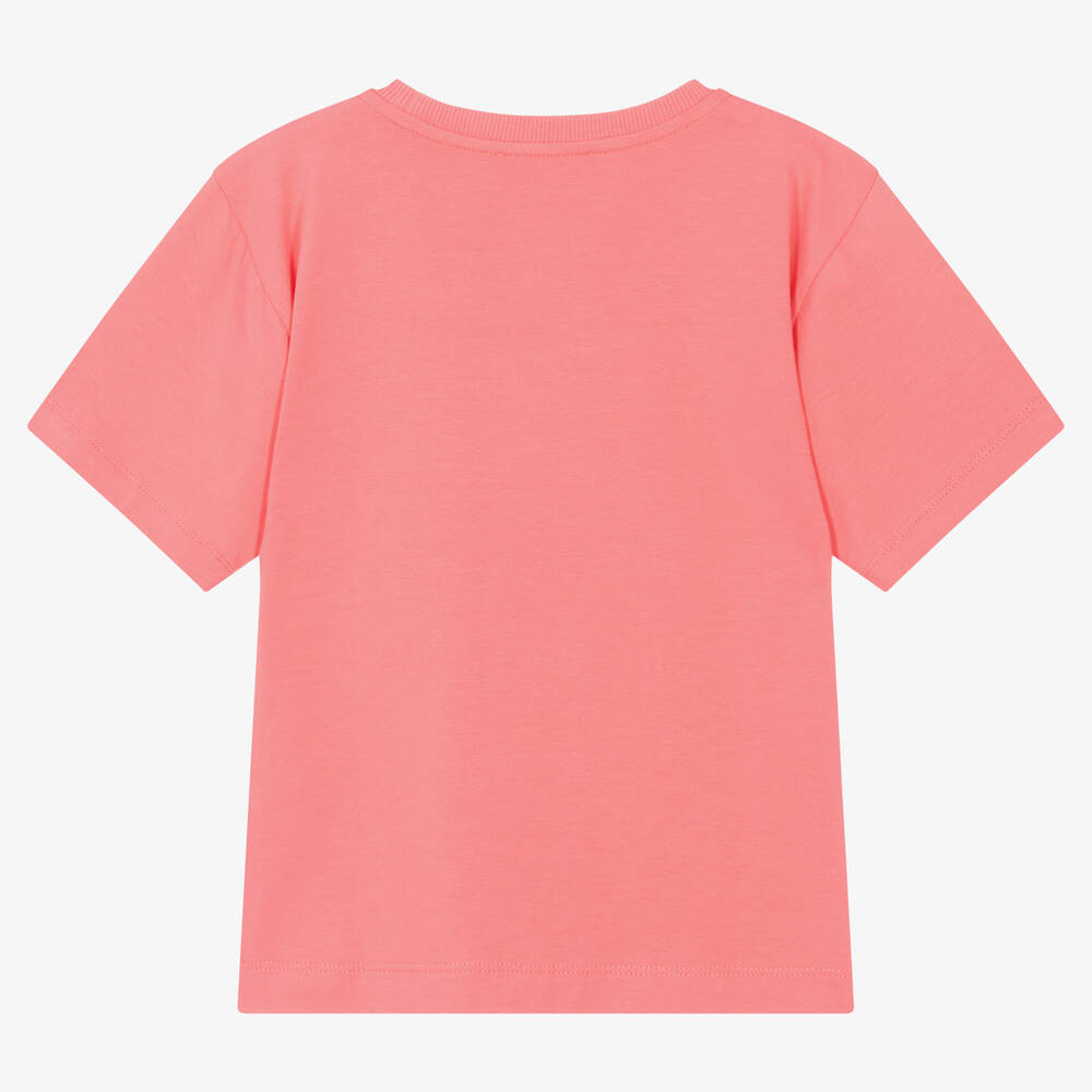 MOSCHINO ロゴプリント Tシャツ 164cm ピンク moschino-girls-pink-