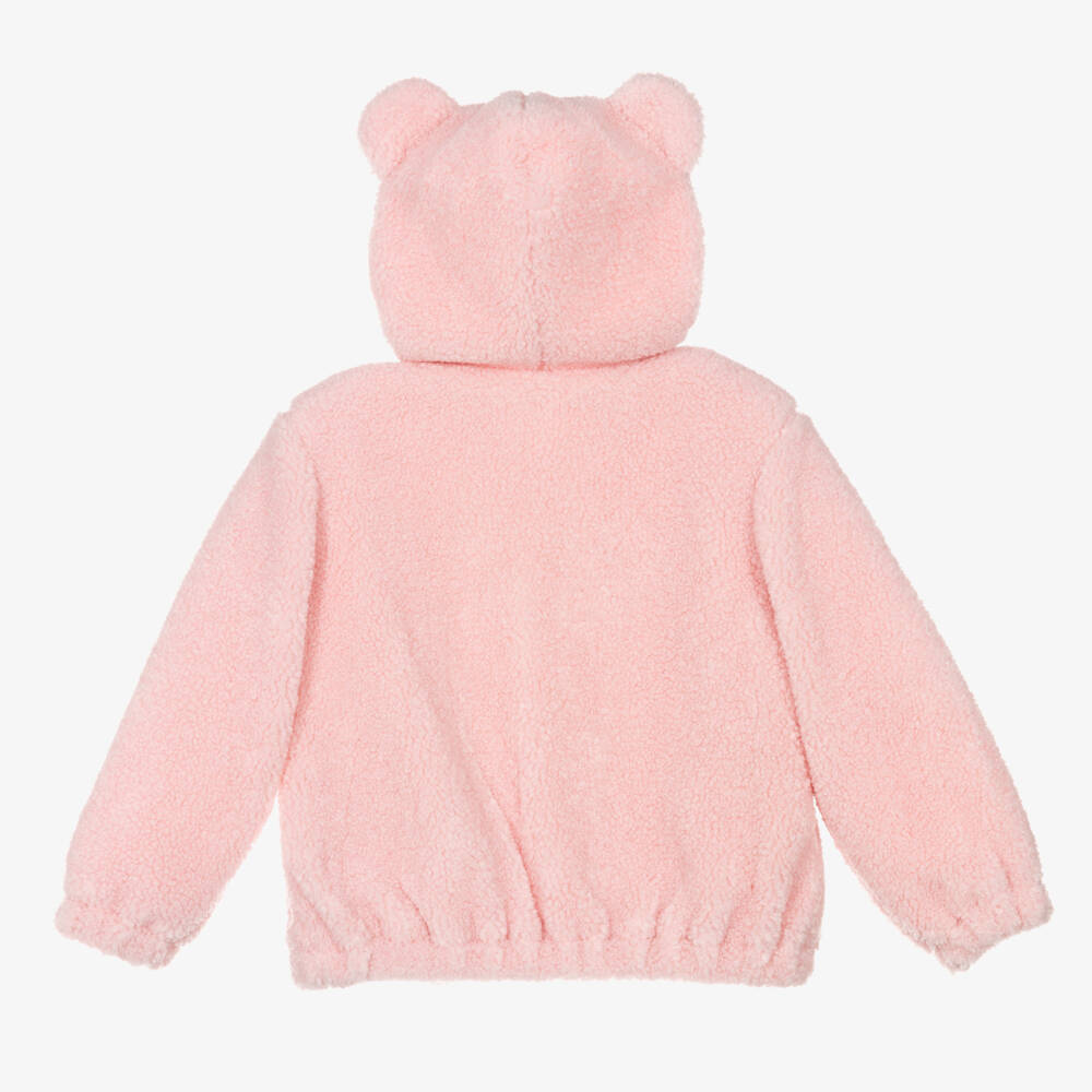 MOSCHINO ピンク 羊革 ファーコート 中ボア 外スウェード MOSCHINO ピンク 羊革 ファーコート 中ボア 外スウェード