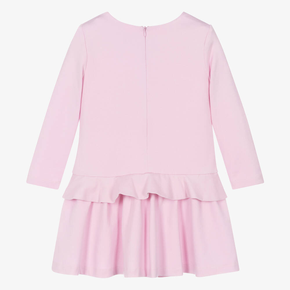 Moschino Kid-Teen-Girls Pink & Gold Bag Print Dress | Childrensalon Outlet