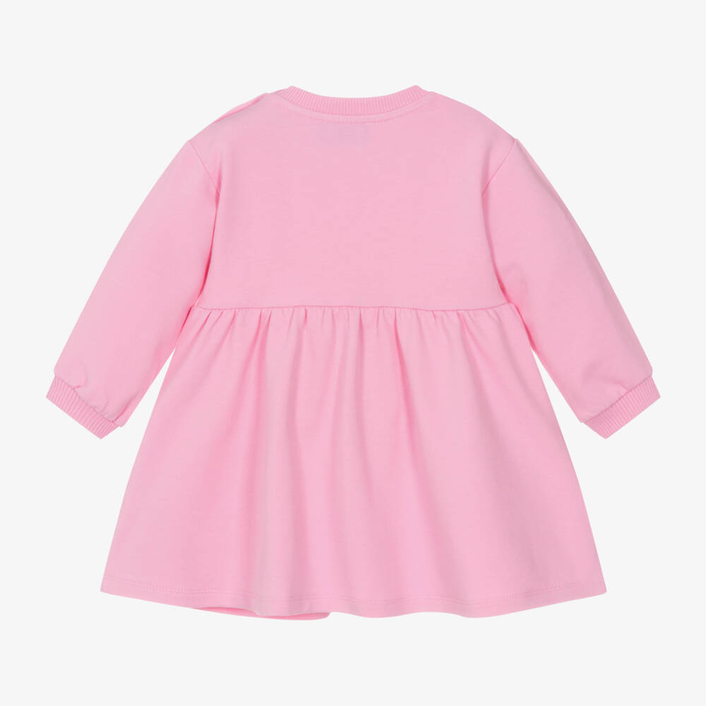 Moschino Малыши-Girls Pink Jersey Bear Dress | Childrensalon Outlet