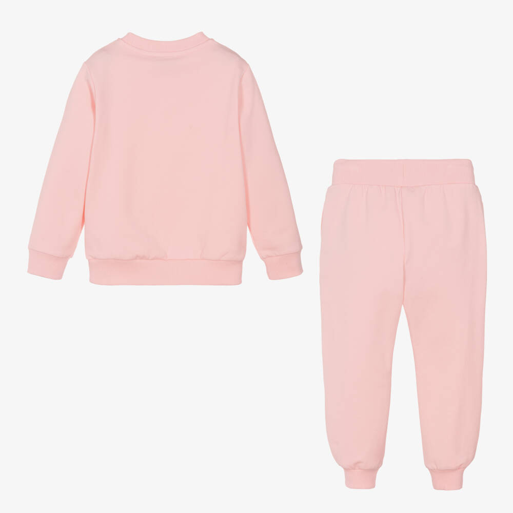 Moschino Kid-Teen-بدلة رياضية قطن لون زهري | Childrensalon Outlet