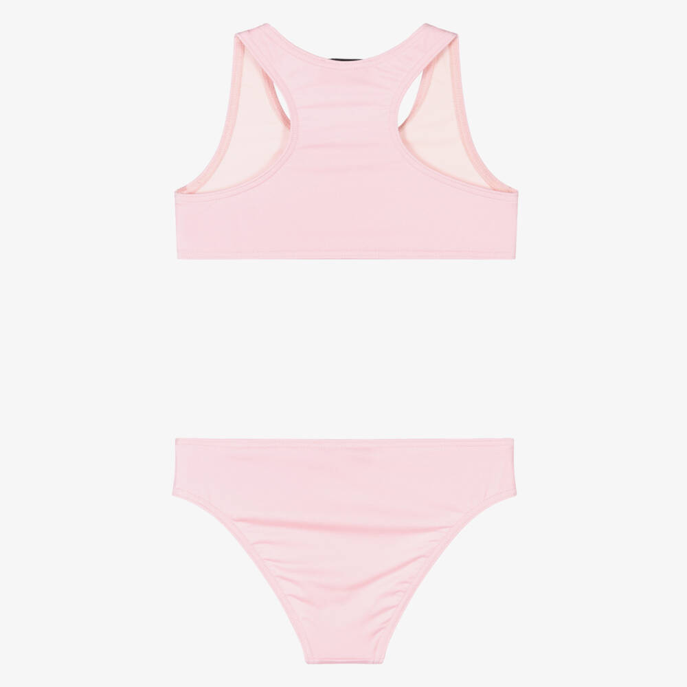 Moschino-Girls Pink Teddy Bear Bikini | Childrensalon Outlet