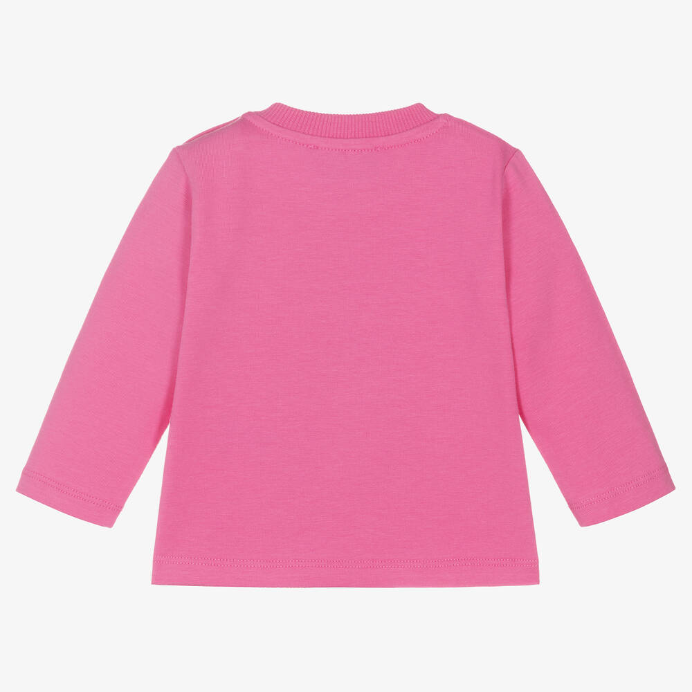 Moschino Baby - Girls Pink Teddy Bear Top | Childrensalon Outlet
