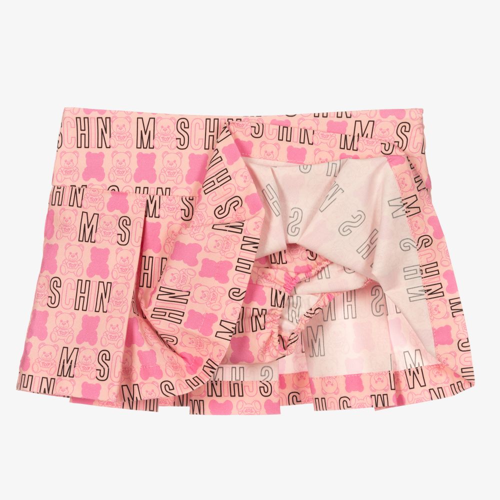 Moschino Baby-Girls Pink & White Skirt Set | Childrensalon Outlet