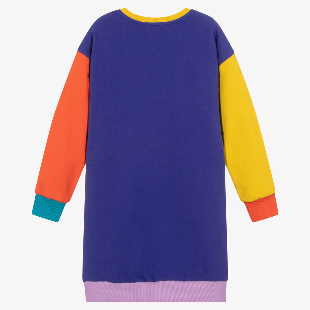 Moschino Кид-Тин-Girls Purple Logo Sweatshirt Dress | Childrensalon Outlet