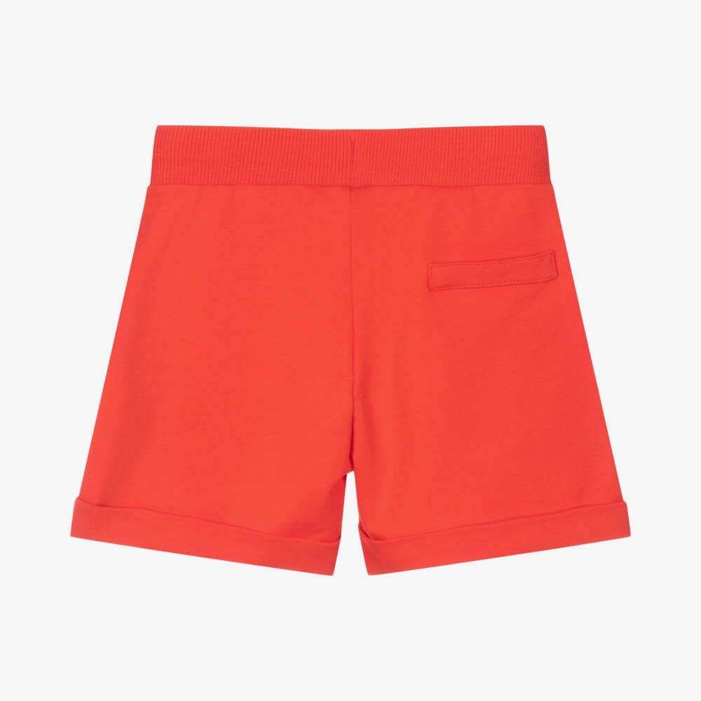 Moschino Kid-Teen-Girls Red Cotton Teddy Shorts | Childrensalon Outlet
