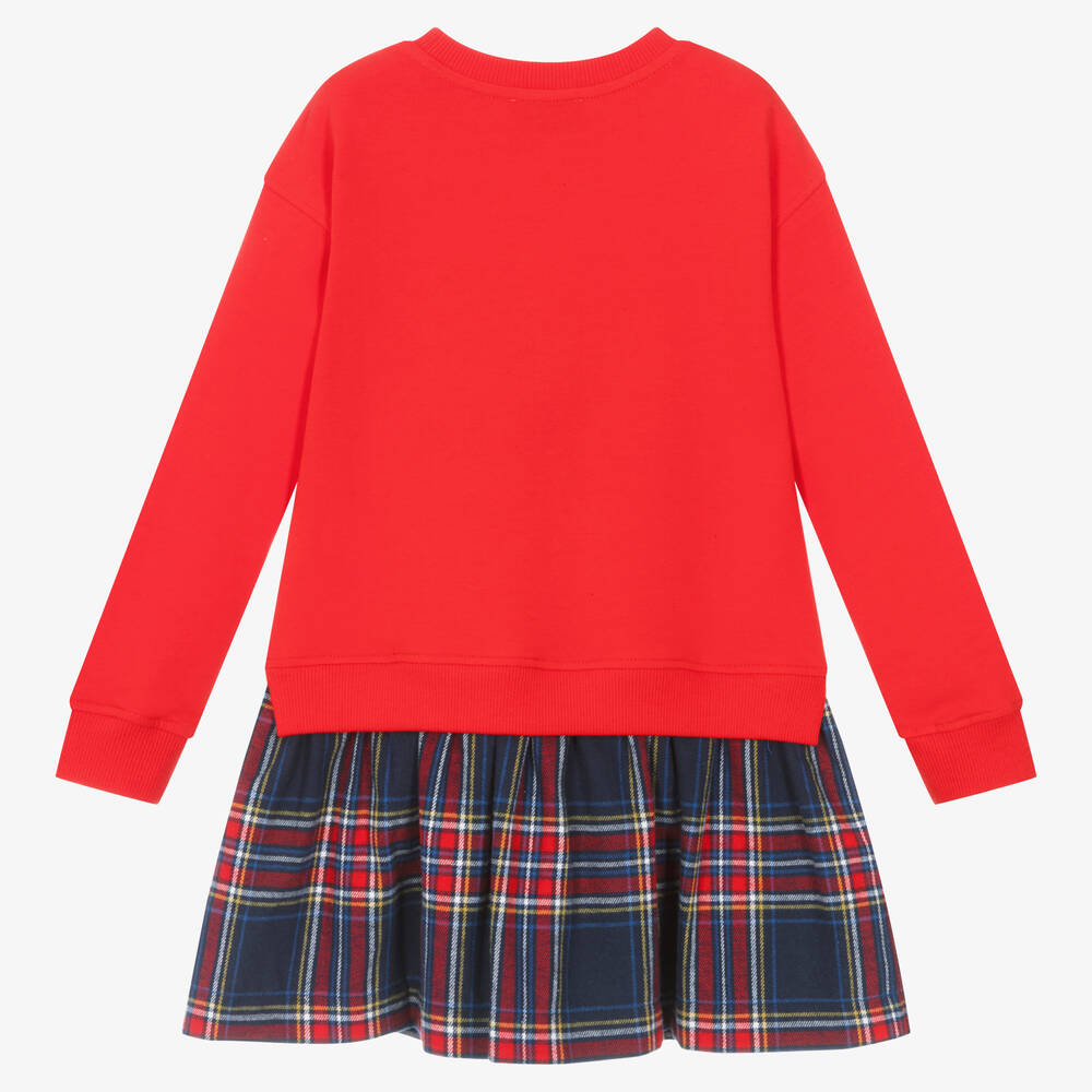 Girls red moschino dress top