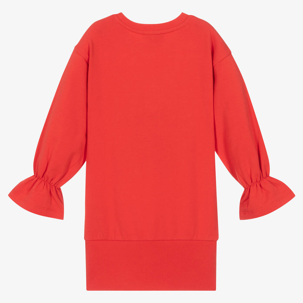 Moschino Kid-Teen - Girls Red Teddy Bear Logo Dress