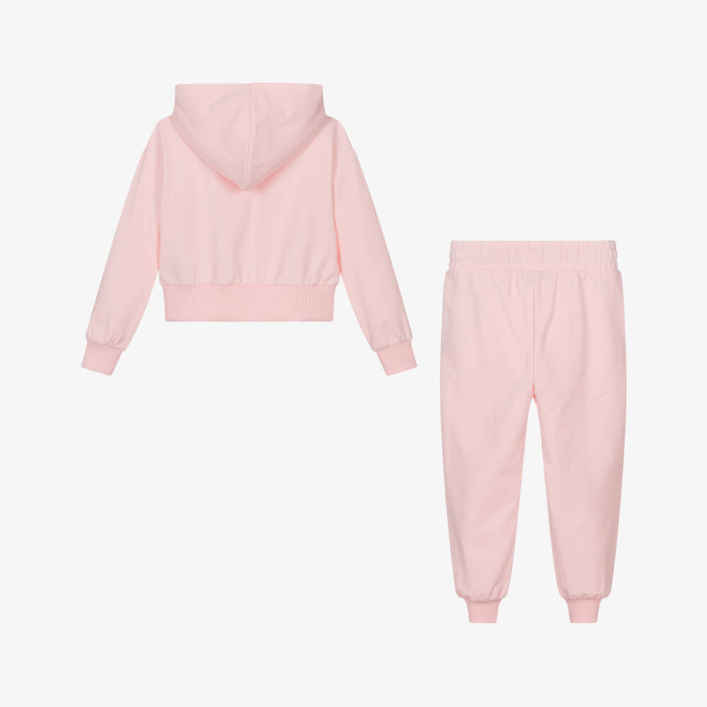 Moschino-Хлопковый комплект Розовый медвежонок для девочек | Childrensalon Outlet