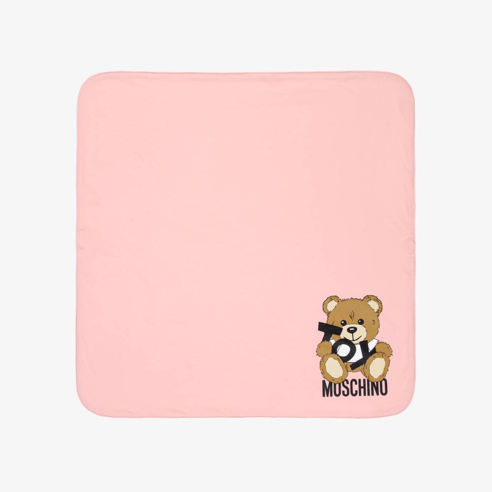 Moschino-Одеяло с эмблемой медвежонка для девочек | Childrensalon Outlet