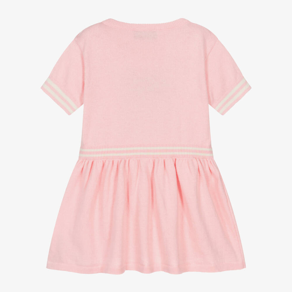 Moschino Baby-Girls Rosy Cotton Wool Dress | Childrensalon Outlet