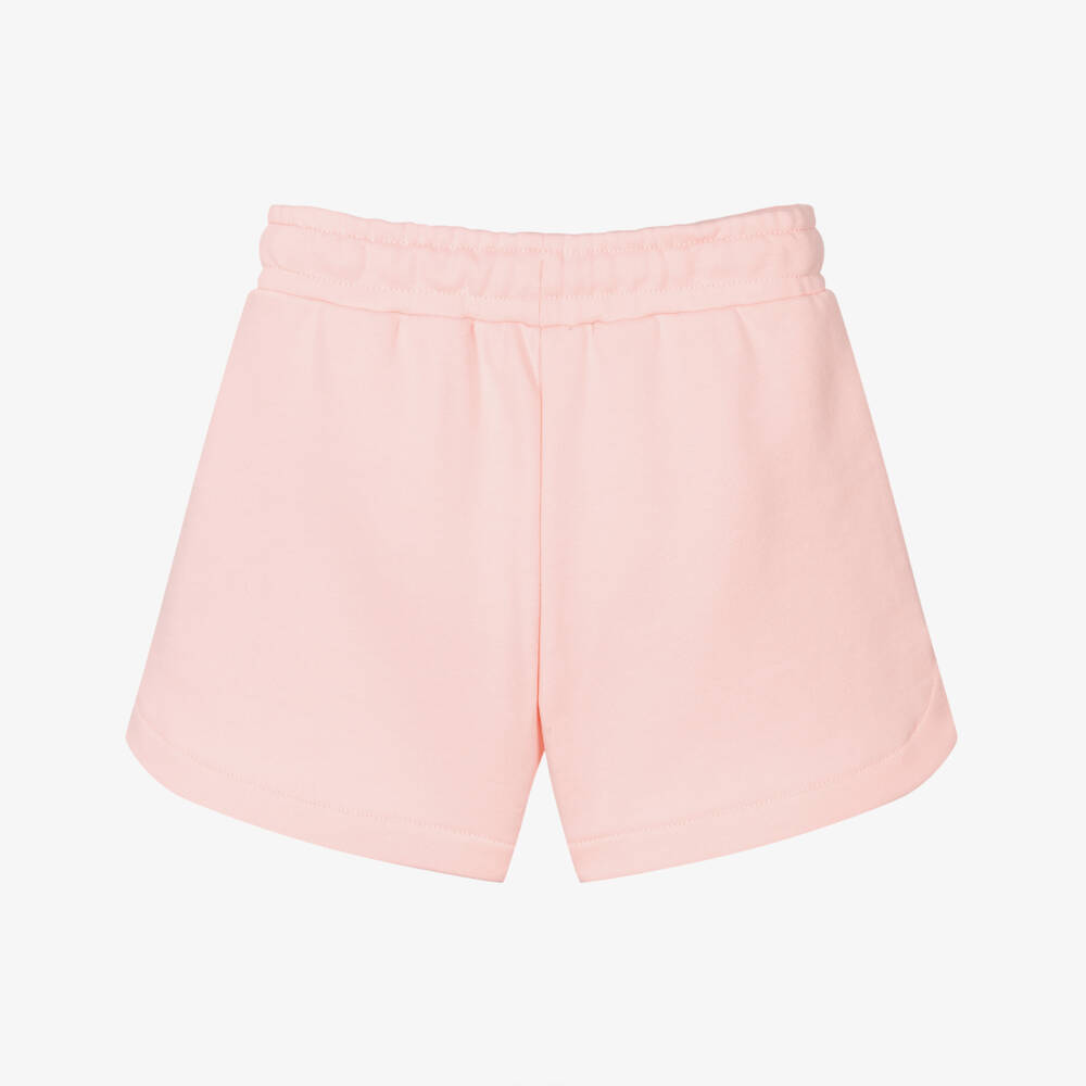 Moschino-شورت بناتي وردي محبوك بعناق الدب | Childrensalon Outlet