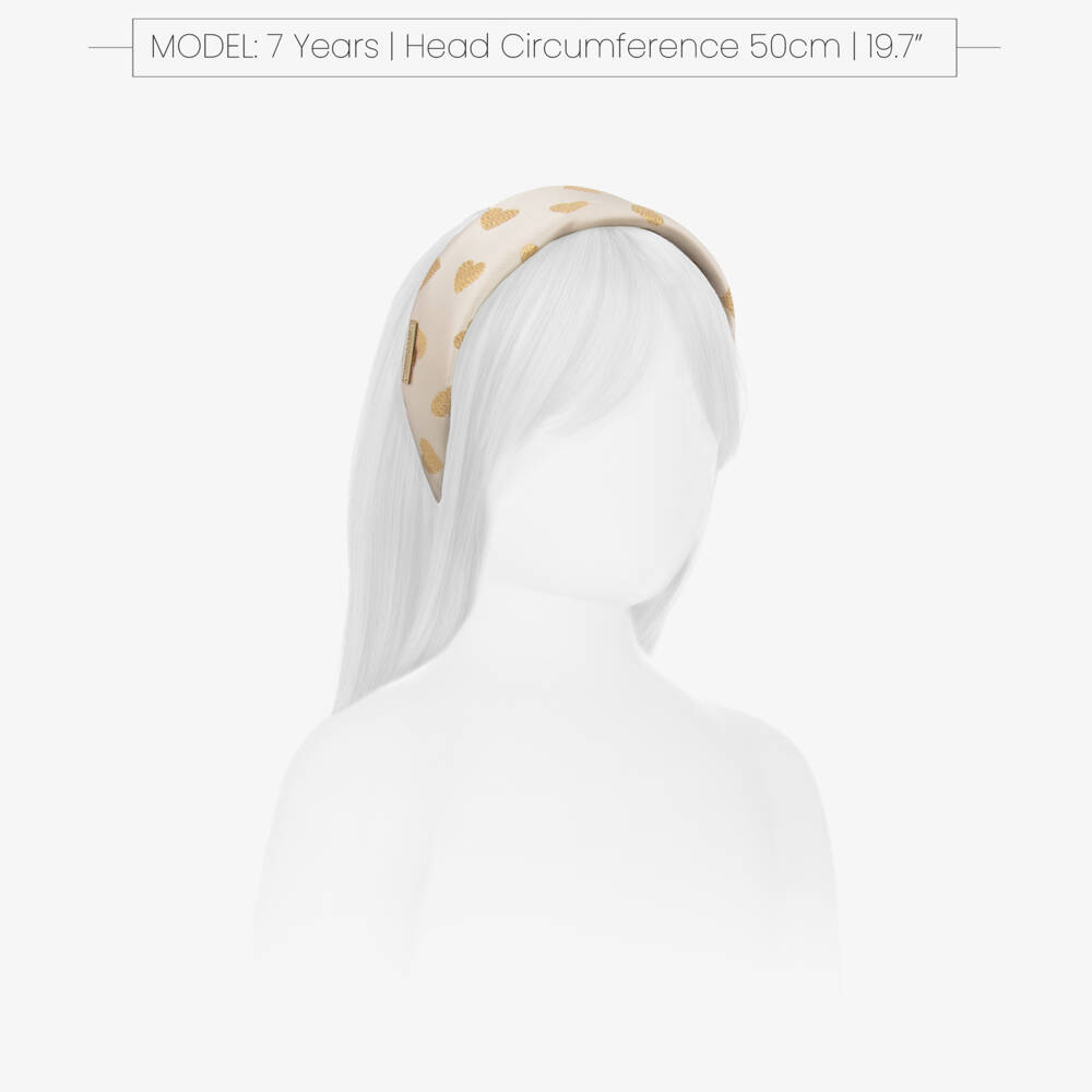 Moschino Kid-Teen-Girls Satin Heart-Patterned Hairband | Childrensalon Outlet