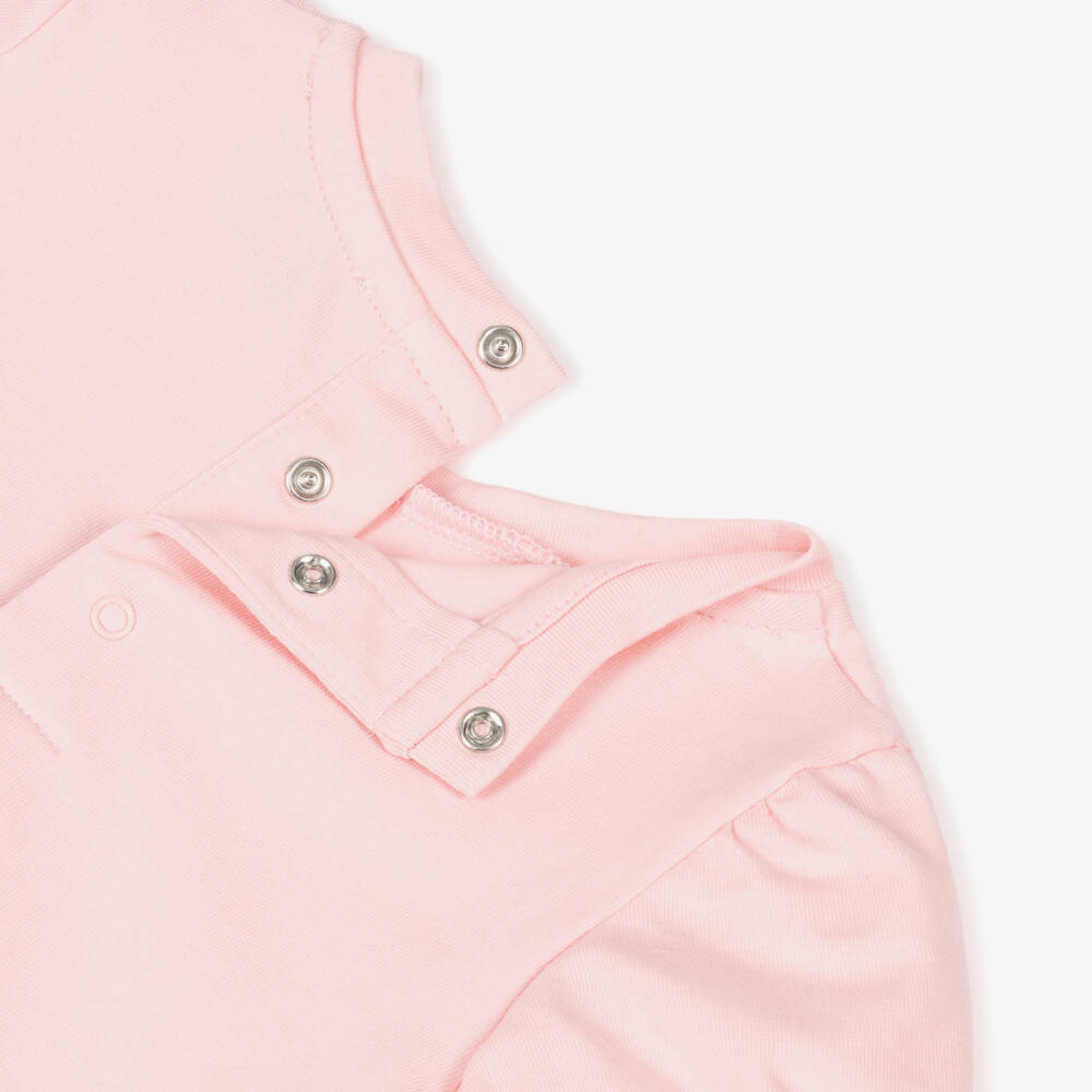 Moschino-تيشيرت ناعم للبنات بتصميم الأزهار | Childrensalon Outlet