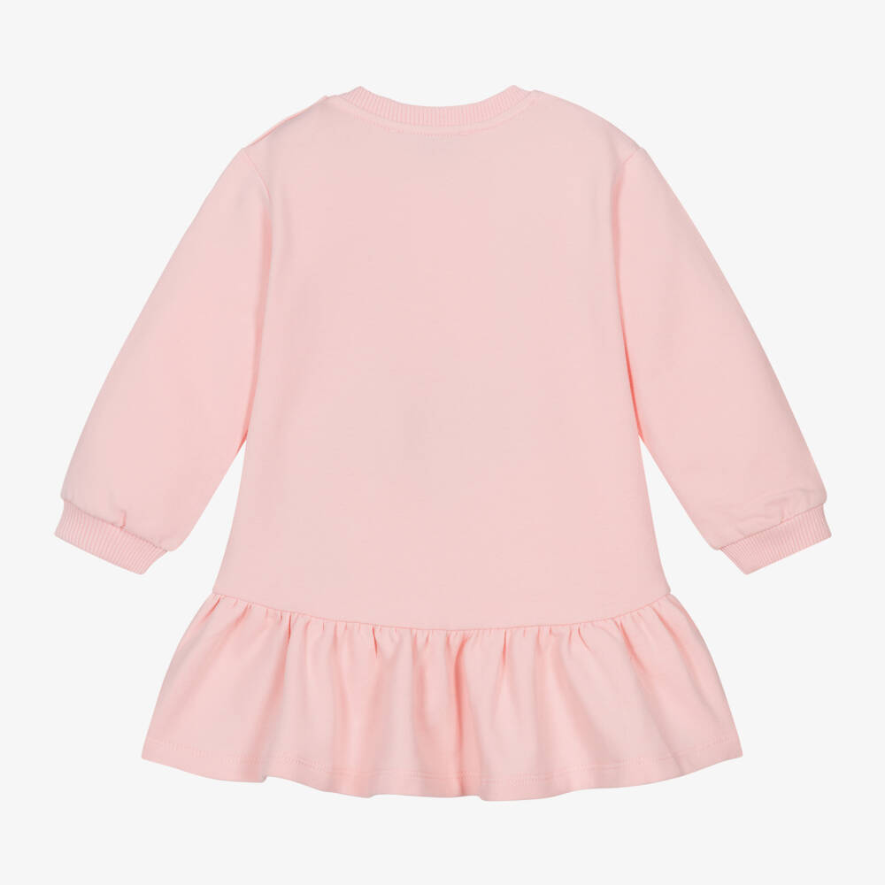 Moschino Baby-Girls Soft Pink Jersey Dress | Childrensalon Outlet