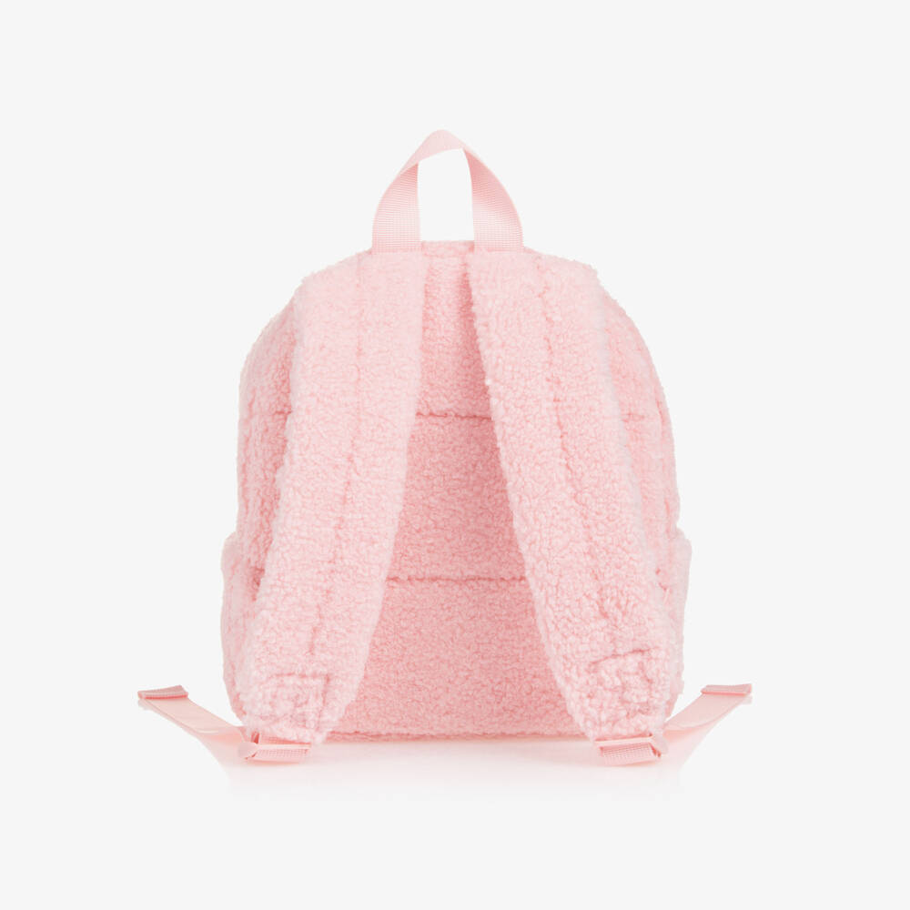 Moschino Baby-Girls Soft Pink Teddy Backpack | Childrensalon Outlet