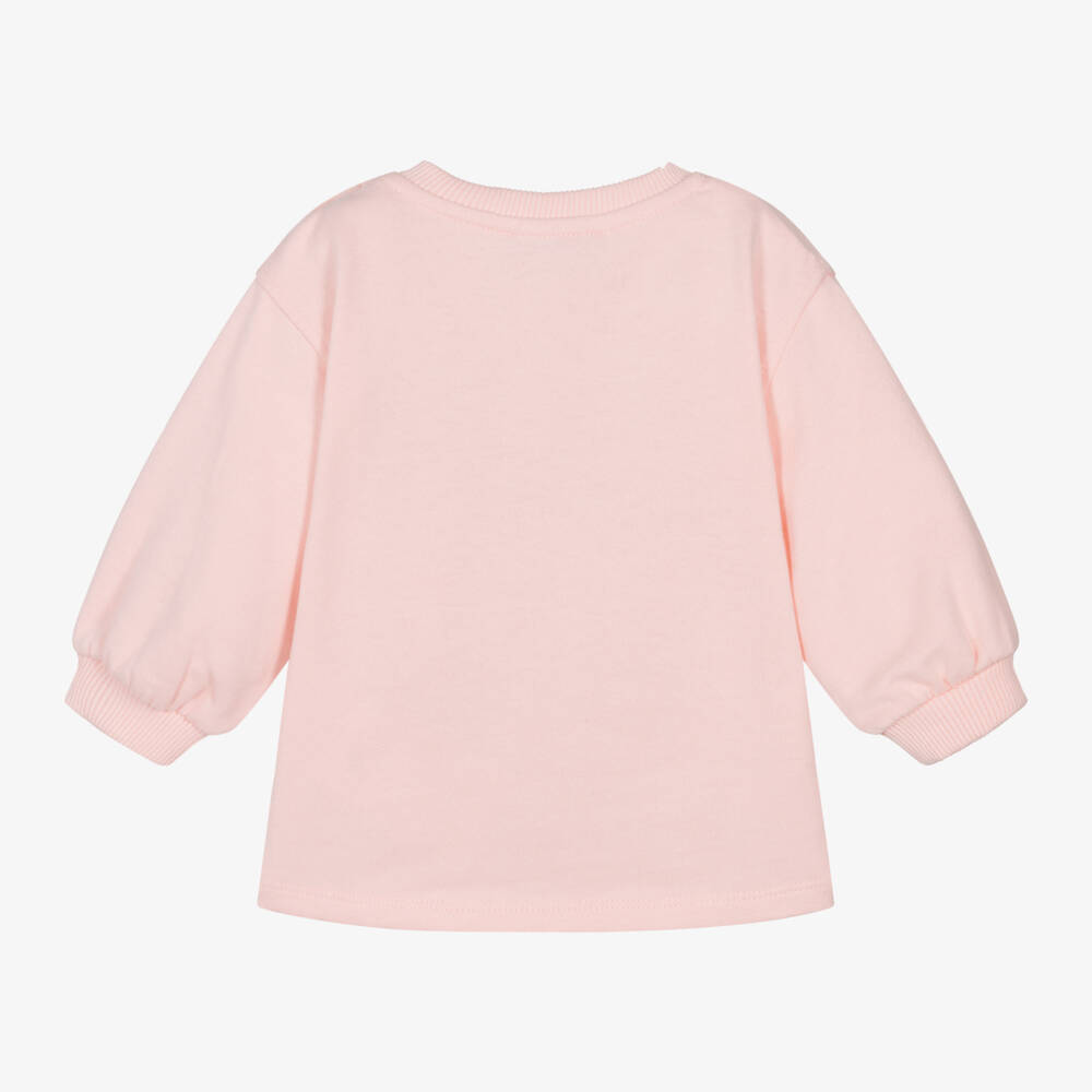 Moschino Baby-Girls Soft Pink Teddy Dress | Childrensalon Outlet