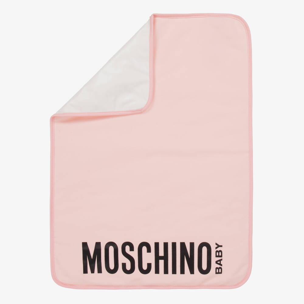 Moschino Baby-Girls Soft Pink Teddy Tote | Childrensalon Outlet