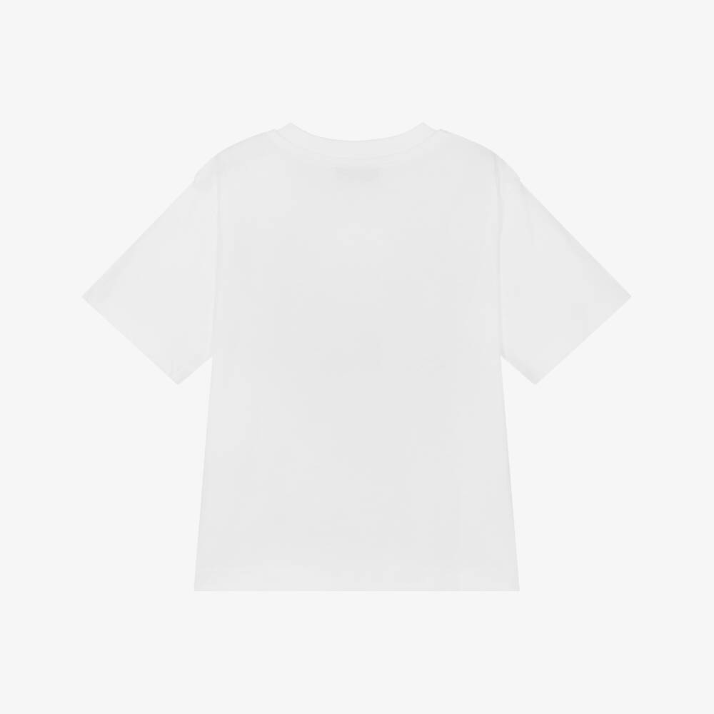 Moschino-Girls Sunny Palm Cotton Tee | Childrensalon Outlet