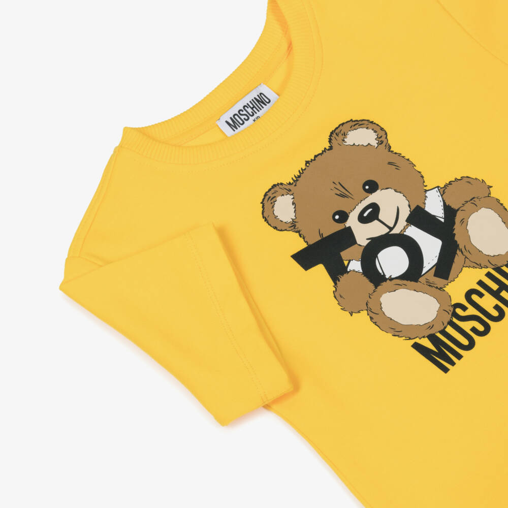 Moschino-Girls Sunny Teddy Motif Dress | Childrensalon Outlet