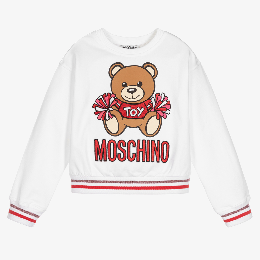 Moschino Kid-Teen - Girls Teddy Logo Sweatshirt | Childrensalon