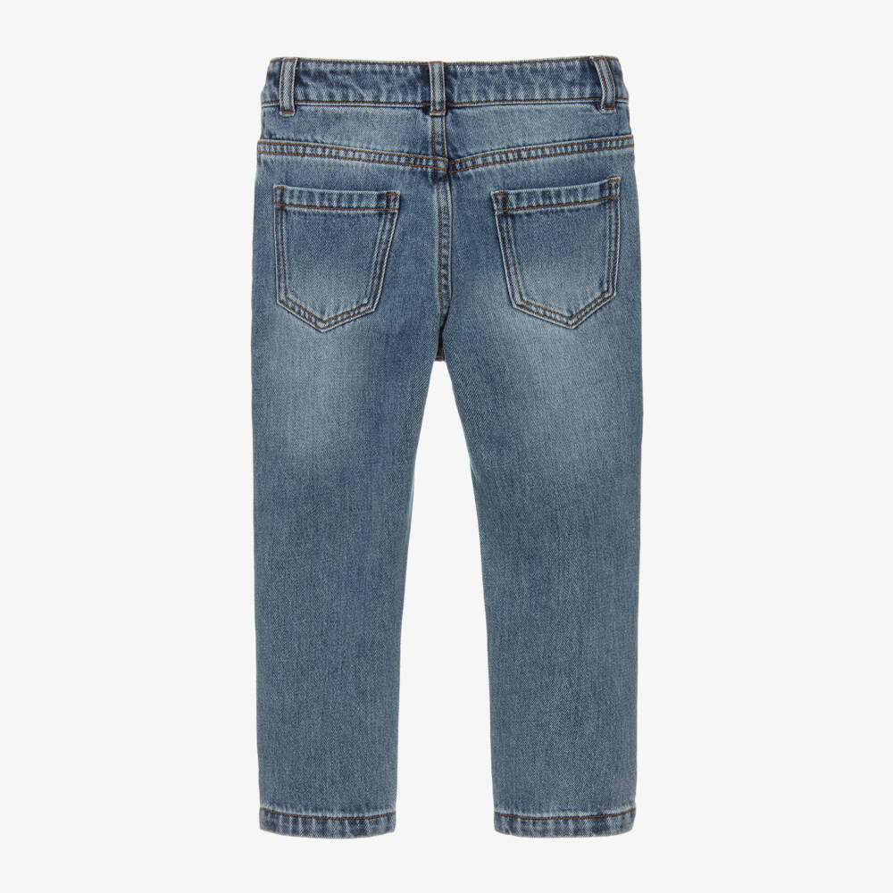Moschino Kid-Teen-Girls Washed Denim Trousers | Childrensalon Outlet