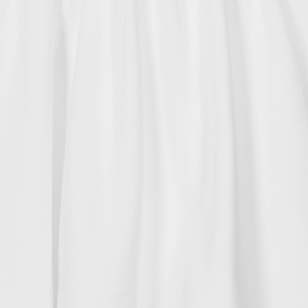 Moschino Кид-Тин-Girls White Cotton Logo Dress | Childrensalon Outlet