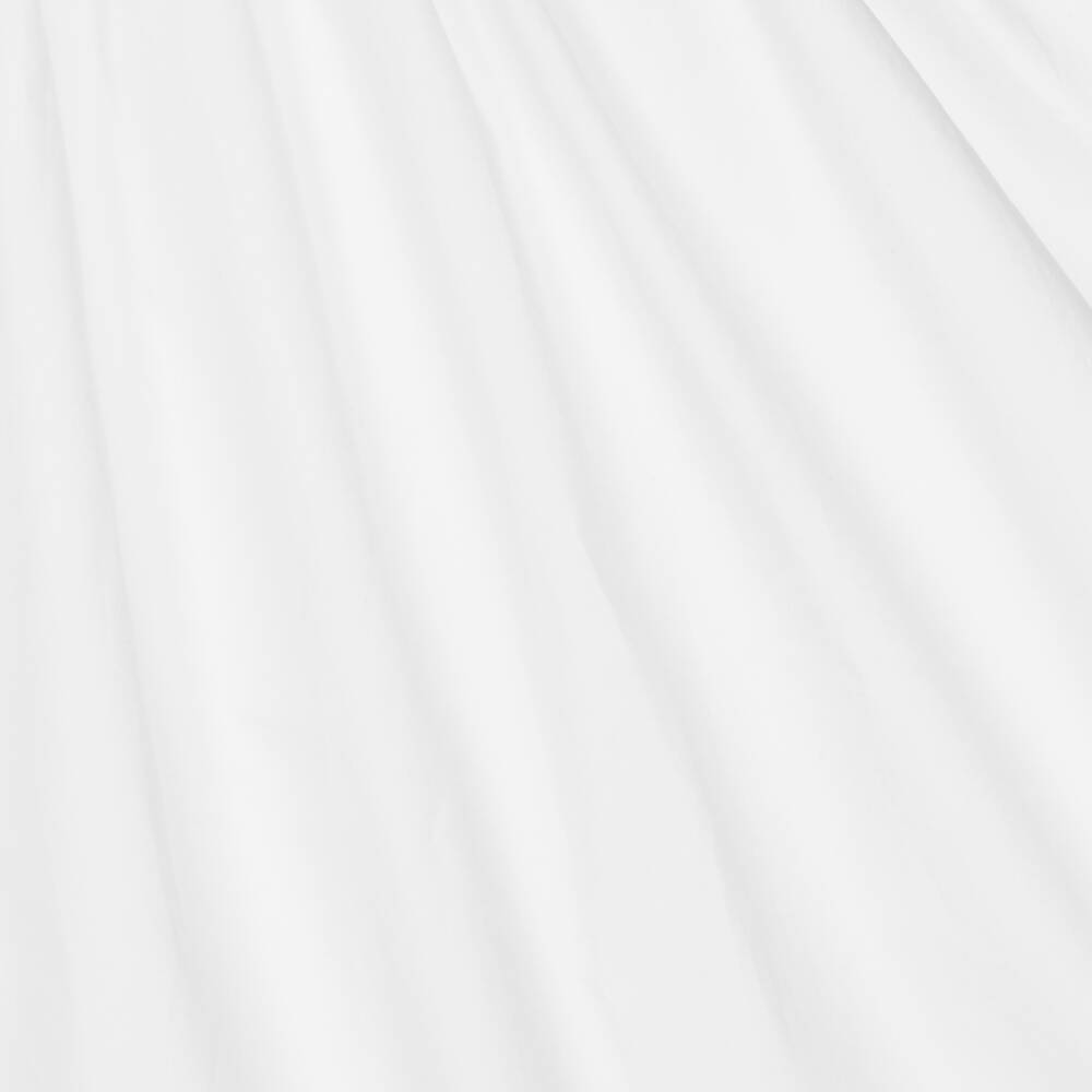 Moschino Kid-Teen-فستان قميص قطن بوبلين لون أبيض | Childrensalon Outlet