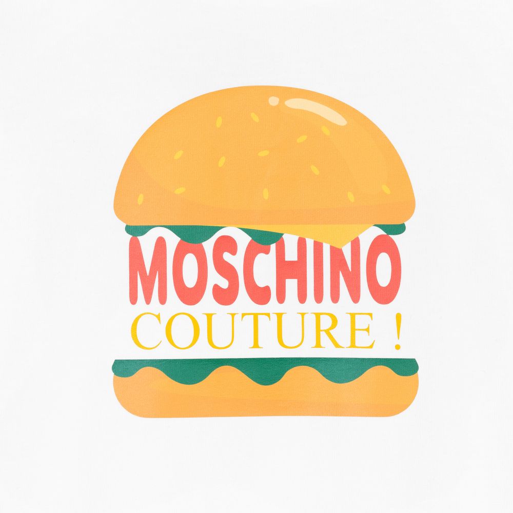 Moschino Kid-Teen-Girls White Logo Cotton Dress | Childrensalon Outlet