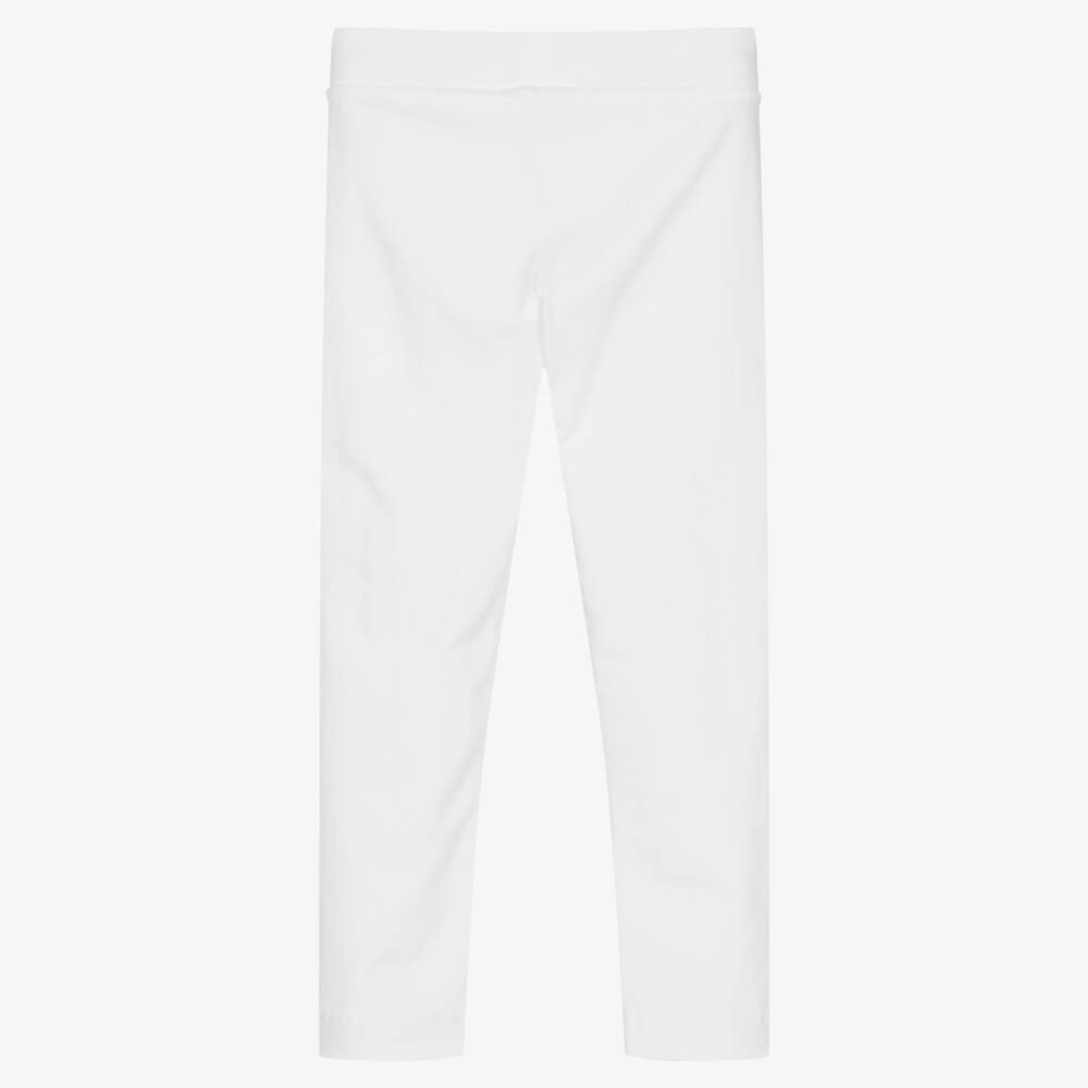Moschino Кид-Тин-Белые легинсы для девочек | Childrensalon Outlet
