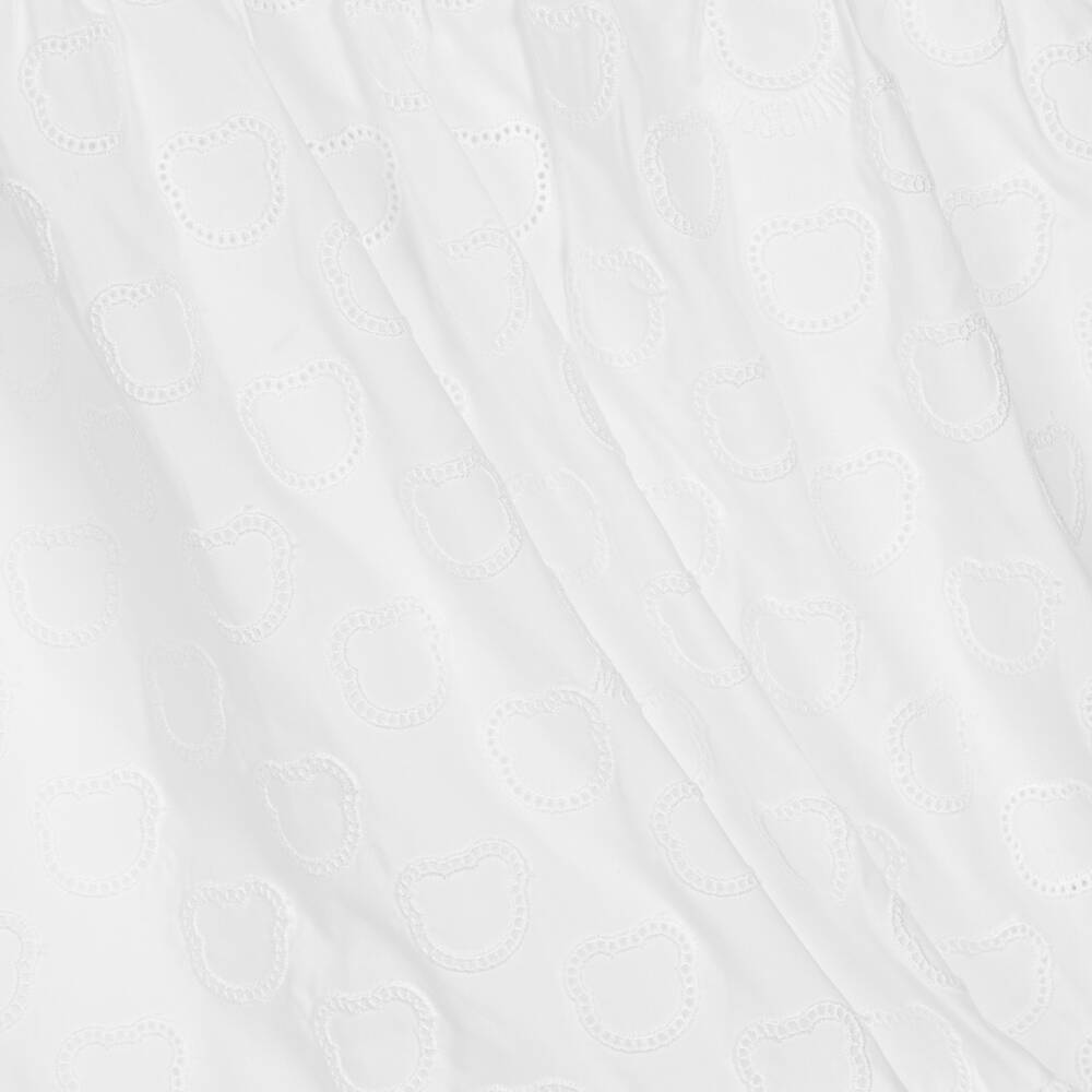 موسكينو Kid-Teen-فستان قطن لون أبيض | Childrensalon Outlet