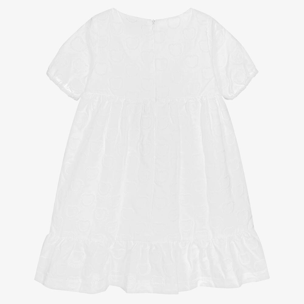 موسكينو Kid-Teen-فستان قطن لون أبيض | Childrensalon Outlet